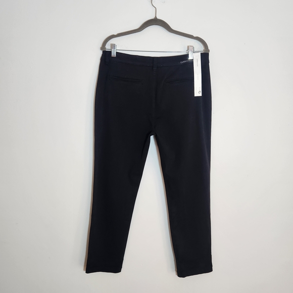 Current/Elliott Black The Confidant Cropped Chino Pants Size 31 NWT - Picture 2 of 12